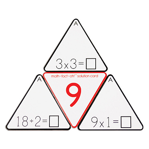 Набір для множення і ділення Математичні трикутники від Learning Advantage
