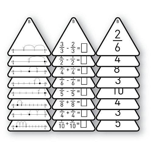 Набор для счета Математические треугольники (72 шт) от Learning Advantage