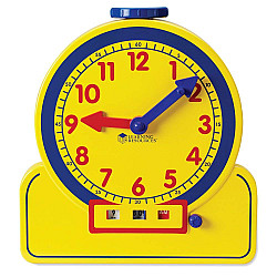 Навчальні аналоговий годинник на 12 секторів від Learning Resources