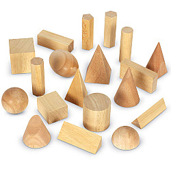 Обучающий набор деревянные Геометрические фигуры (19 шт) от Learning Resources