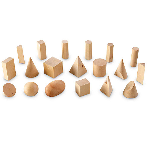 Навчальний набір дерев'яні Геометричні фігури (19 шт) від Learning Resources
