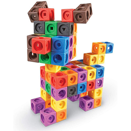 Развивающий STEM конструктор Математические кубики (200 шт) от Learning Resources