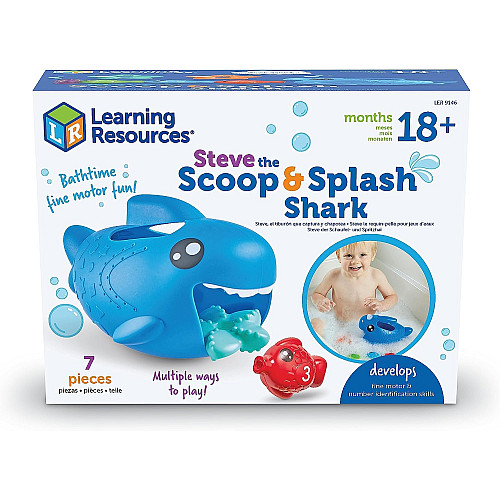 Розвиваючий набір для ванни Акула Стів (7 шт) від Learning Resources