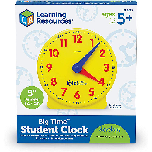 Обучающие аналоговые часы (1 шт) от Learning Resources