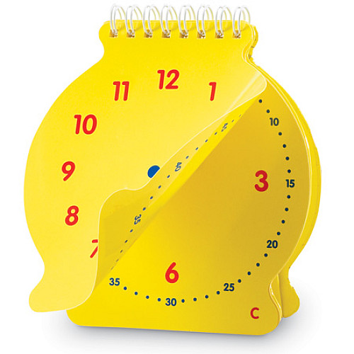 Перекидні навчальні аналогові годинники від Learning Resources