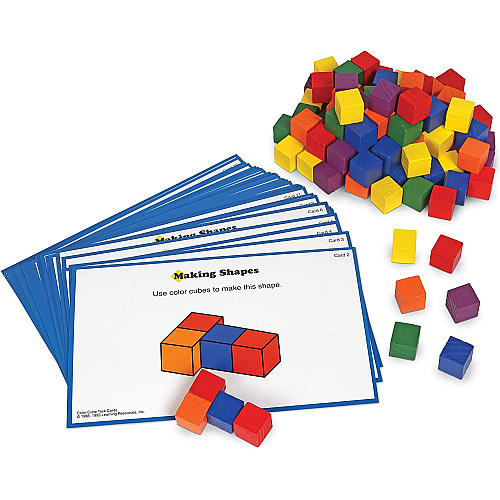 Набір різнокольорових кубиків (100шт) від Learning Resources