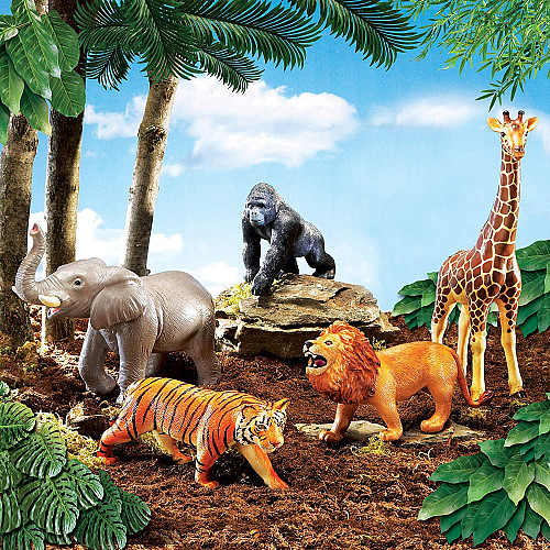 Развивающий набор Животные джунглей (5 шт) от Learning Resources