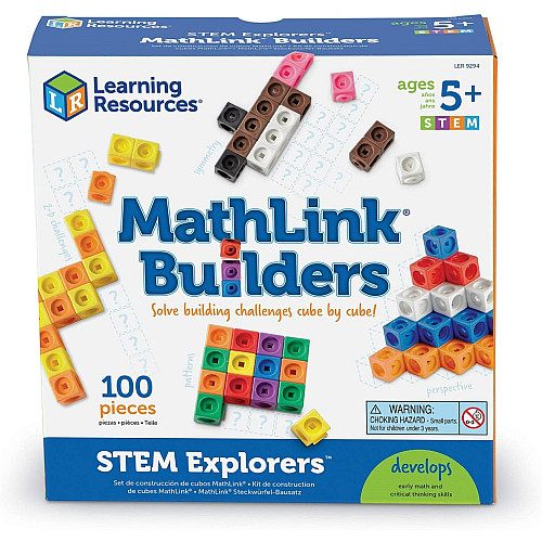 Развивающий STEM набор конструктор Кубики (100 шт) от Learning Resources