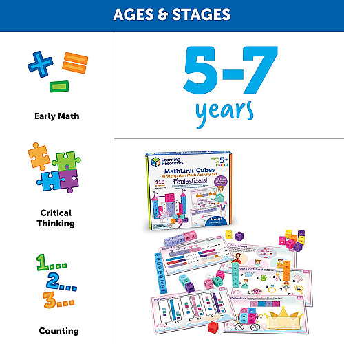 Развивающий набор для детского сада Математические кубики Фея от Learning Resources