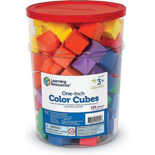 Набор для сортировки и счета Цветные кубики (102 шт) от Learning Resources