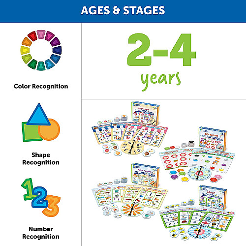 Набор образовательных настольных игр Bingo (4 игры) от Learning Resources