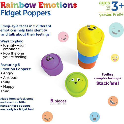 Розвиваючий набір Райдужні емоції (5 шт) від Learning Resources