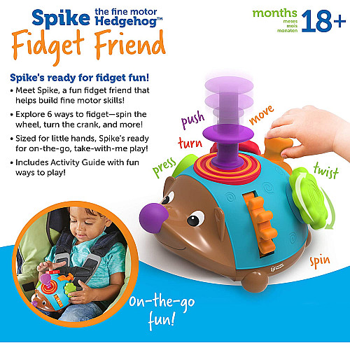 Развивающая игрушка тактильный ёжик Спайк от Learning Resources