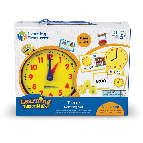 Обучающий набор Часы и пазлы (41 шт) от Learning Resources