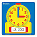 Навчальні аналоговий годинник з полем для запису від Learning Resources