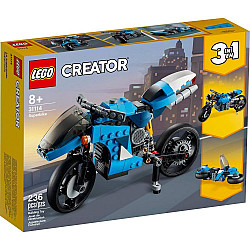 Блочный конструктор 3 в 1 Супермотоцикл (236 деталей) от Lego