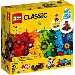Логический строительный конструктор Лего кубики и колеса (653 шт) от LEGO