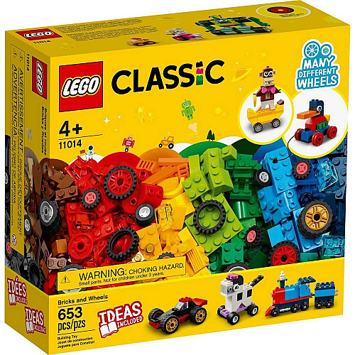Логічний будівельний конструктор Лего кубики і колеса (653 шт) від LEGO