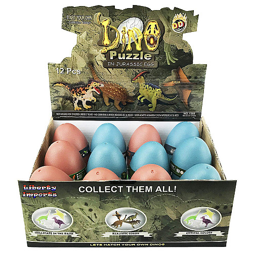 Набір 3D динозаврів в яйцях (12 шт) від Liberty Imports