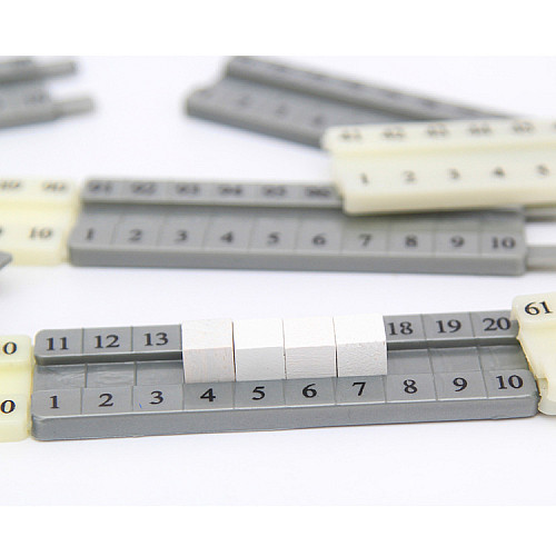 Числовой ряд (1-100 см) для счетных палочек Кюизенера