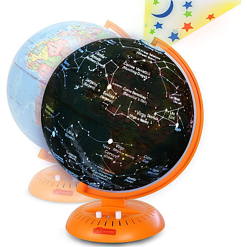 Яскравий глобус з картою зоряного неба і проектором від Little Experimenter