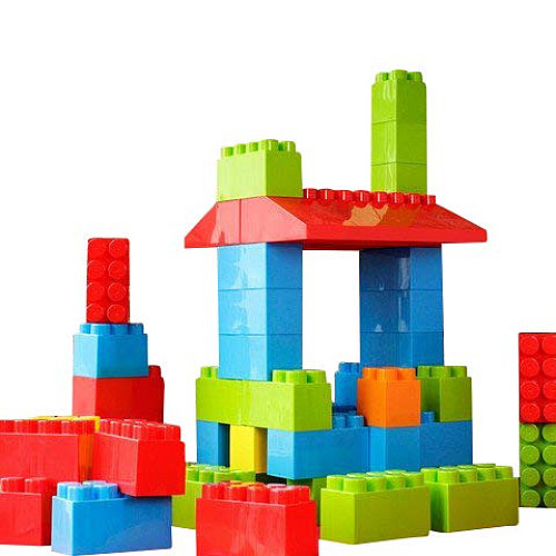 Строительный тактильный набор Большие кубики (86 шт) от MassBricks