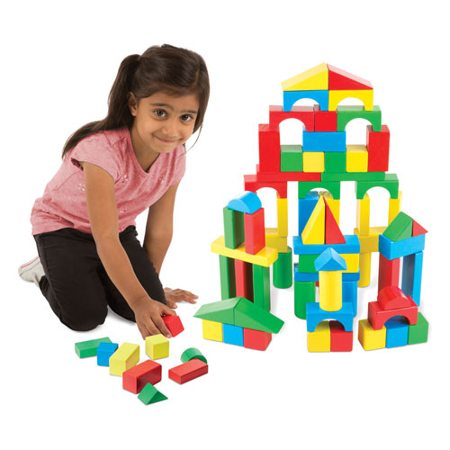 Будівельний набір Дерев'яні кубики (100 шт) від Melissa & Doug