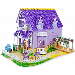 Развивающий 3D пазл Фиолетовый домик от Melissa & Doug