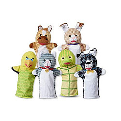 Сенсорный набор кукол перчаток Домашние животные (6 шт) от Melissa & Doug