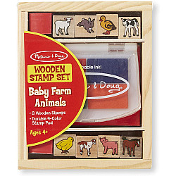 Набор штампов Детеныши животных фермы (8 шт) от Melissa & Doug