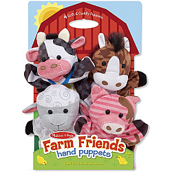 Сенсорный набор кукол перчаток Животные с фермы (4 шт) от Melissa & Doug