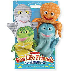 Сенсорний набір ляльок рукавичок Морські тварини (4 шт) від Melissa & Doug