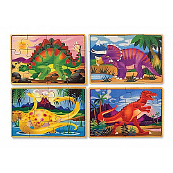 Развивающий набор пазлов Динозавры (4 картинки) от Melissa & Doug