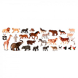 Развивающий набор животных Ферма и джунгли (30 шт) от Miniland