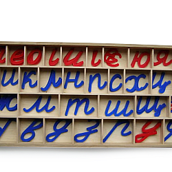 Деревянная макетница для подвижного алфавита