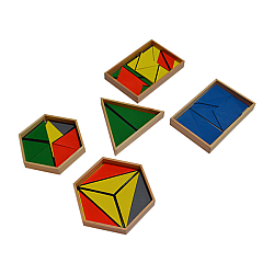 Развивающий набор Монтессори конструктивные треугольники