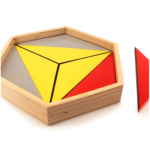 Розвиваючий набір Монтессорі конструктивні трикутники