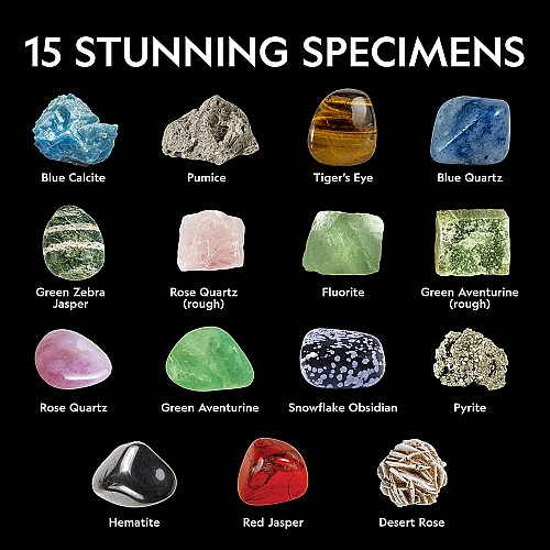 Науковий STEM набір Камені і мінерали (15 каменів) від NATIONAL GEOGRAPHIC