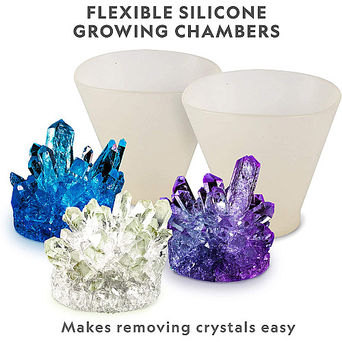 Науковий STEM набір Вирощуємо кольорові кристали (6 шт) від NATIONAL GEOGRAPHIC
