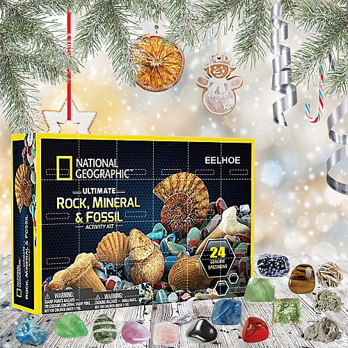 Рождественский адвент календарь Камни, минералы и окаменелости от NATIONAL GEOGRAPHIC