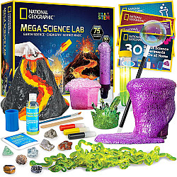 Научный STEM-набор 3 в 1 Мега лаборатория (75 экспериментов) от National Geographic