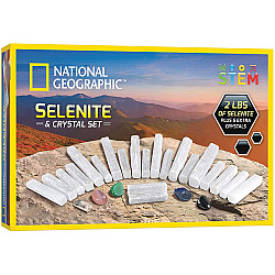 Науковий STEM набір Селеніт (907 гр) і 5 кристалів від NATIONAL GEOGRAPHIC