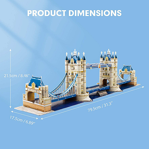 Развивающий 3D пазл Тауэрский мост Лондон Англия (120 деталей) от NATIONAL GEOGRAPHIC