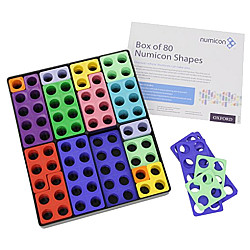 Нумикон. Коробка с 80 цветными формами