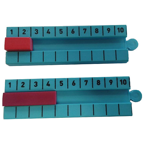 Нумикон. Числовой ряд (1-100 см) для счетных палочек Кюизенера
