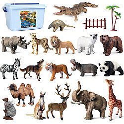 Большой развивающий набор фигурок Африканские животные (30 элементов) от Obetty