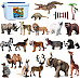 Великий розвиваючий набір фігурок Африканські тварини (30 елементів) від Obetty