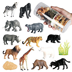 Розвиваючий набір фігурки Дикі тварини (16 фігурок) від Obetty