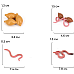 Розвиваючий набір фігурки Життєвий цикл черв'яка (4 шт) від Obetty