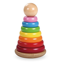 Развивающая деревянная игрушка Пирамидка 20 см от Obetty